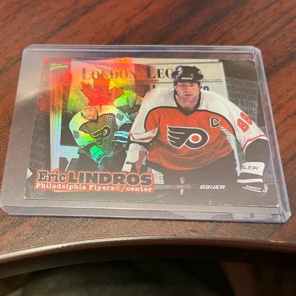 Topps Eric Lindros London Legend flyers power 1990s - Picture 2 of 5